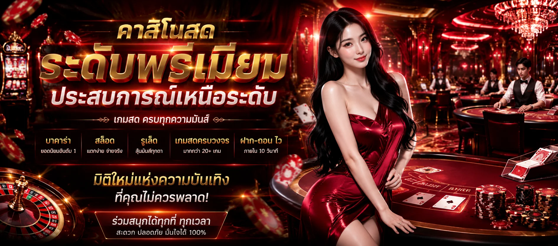 คาสิโนสดออนไลน์ LUCIA68 บาคาร่า รูเล็ต ไลฟ์จริง